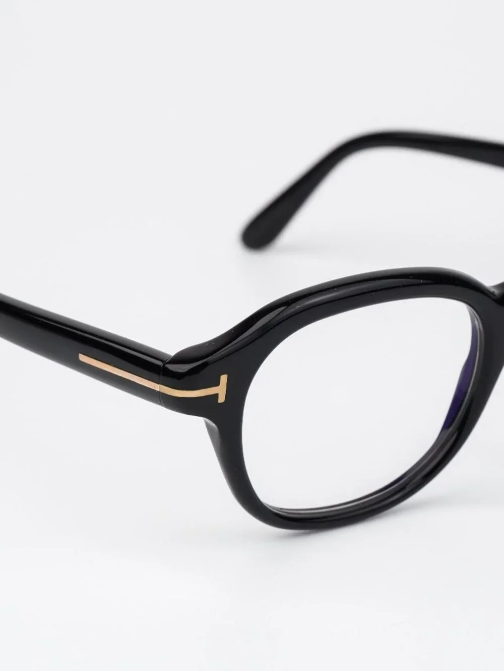 Tom Ford Women Eyeglasses Black Round FT5871-B 001 NEW AUTHENTIC